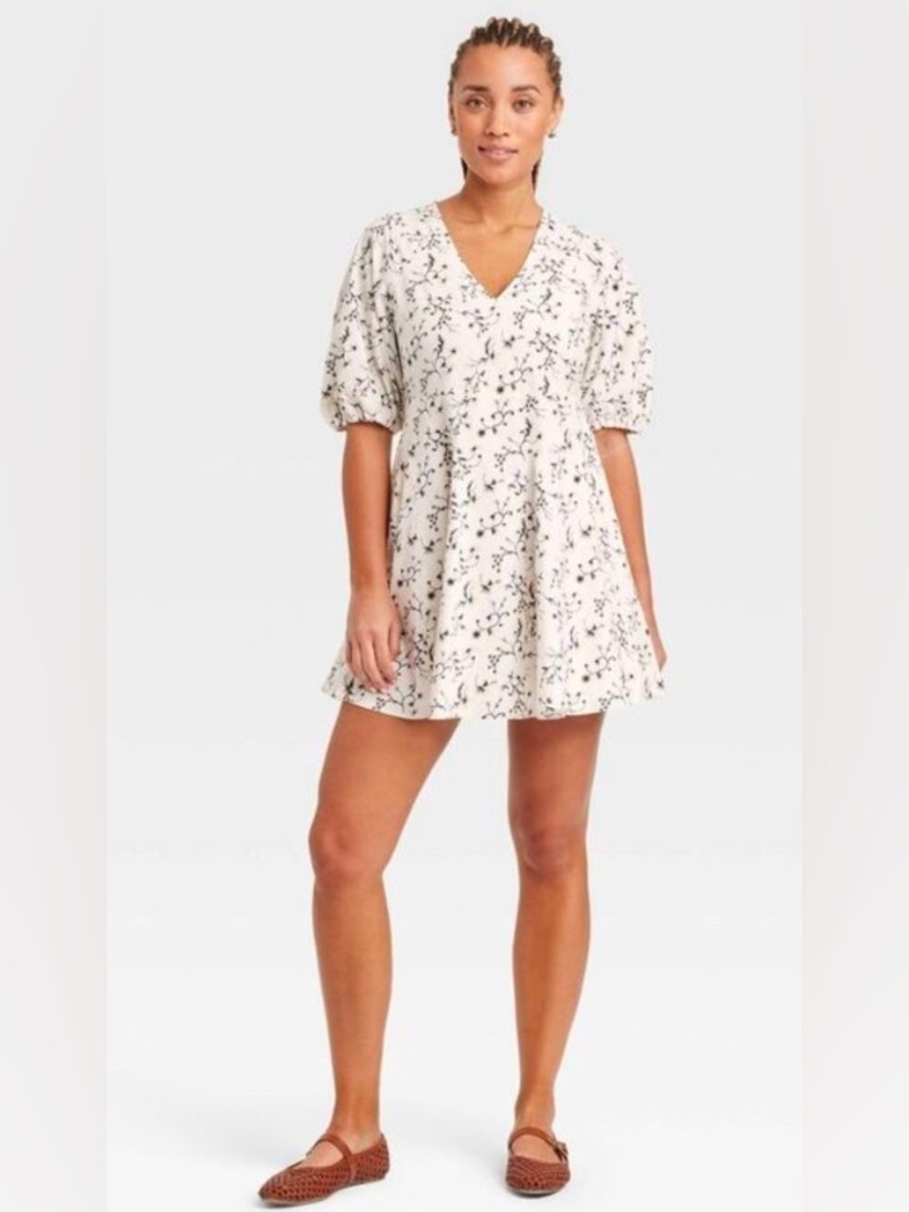 Universal Thread Bell Elbow Mini A-Line Dress